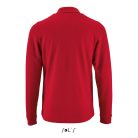 Férfi PERFECT hosszú ujjú galléros piké póló, SOL'S SO02087, Red-3XL