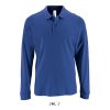 Férfi PERFECT hosszú ujjú galléros piké póló, SOL'S SO02087, Royal Blue-2XL