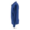 Férfi PERFECT hosszú ujjú galléros piké póló, SOL'S SO02087, Royal Blue-2XL