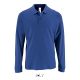 Férfi PERFECT hosszú ujjú galléros piké póló, SOL'S SO02087, Royal Blue-3XL