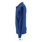 Férfi PERFECT hosszú ujjú galléros piké póló, SOL'S SO02087, Royal Blue-L