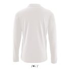 Férfi PERFECT hosszú ujjú galléros piké póló, SOL'S SO02087, White-3XL