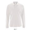 Férfi PERFECT hosszú ujjú galléros piké póló, SOL'S SO02087, White-XL