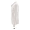 Férfi PERFECT hosszú ujjú galléros piké póló, SOL'S SO02087, White-XL