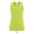 Női ujjatlan sport trikó, SOL'S SO02117, Apple Green-XS