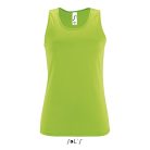 Női ujjatlan sport trikó, SOL'S SO02117, Neon Green-2XL