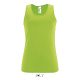 Női ujjatlan sport trikó, SOL'S SO02117, Neon Green-2XL