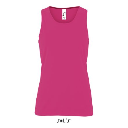 Női ujjatlan sport trikó, SOL'S SO02117, Neon Pink 2-2XL