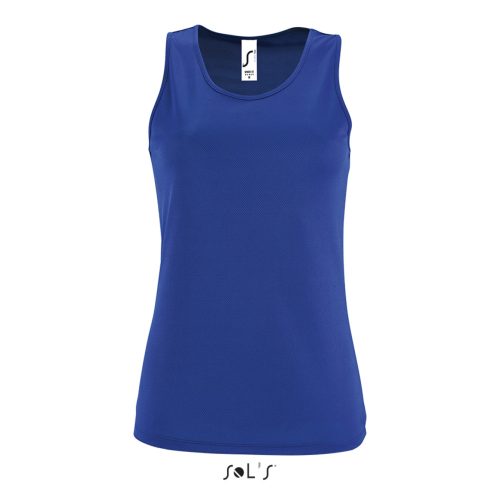 Női ujjatlan sport trikó, SOL'S SO02117, Royal Blue-2XL