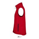 Férfi RACE cipzáras softshell mellény, SOL'S SO02887, Pepper Red-L