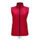 Női RACE cipzáras softshell mellény, SOL'S SO02888, Pepper Red-S