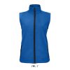 Női RACE cipzáras softshell mellény, SOL'S SO02888, Royal Blue-L