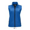 Női RACE cipzáras softshell mellény, SOL'S SO02888, Royal Blue-L