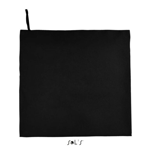 Uniszex mikroszálas fürdőlepedő, SOL'S SO02936, Black-100X150