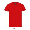 Férfi MPERIAL V-nyakú rövid ujjú póló, SOL'S SO02940, Red-3XL