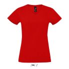 Női MPERIAL V-nyakú rövid ujjú póló, SOL'S SO02941, Red-XL