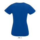 Női MPERIAL V-nyakú rövid ujjú póló, SOL'S SO02941, Royal Blue-L