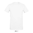 Férfi MILLENIUM sztreccs póló, kereknyakú rövid ujjú, SOL'S SO02945, White-2XL