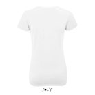 Női MILLENIUM kereknyakú rövid ujjú sztreccs póló, SOL'S SO02946, White-XL