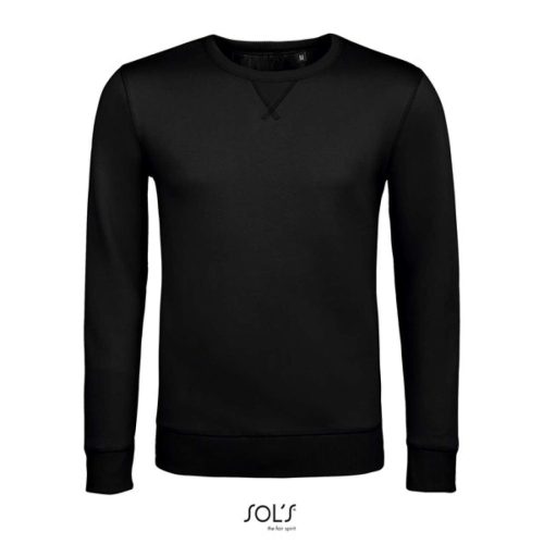 Férfi környakas pulóver, SOL'S SO02990, Black-2XL