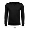 Férfi környakas pulóver, SOL'S SO02990, Black-L