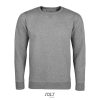 Férfi környakas pulóver, SOL'S SO02990, Grey Melange-2XL