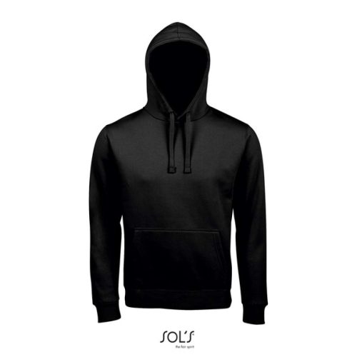 Uniszex kapucnis pulóver, SOL'S SO02991, Black-2XL