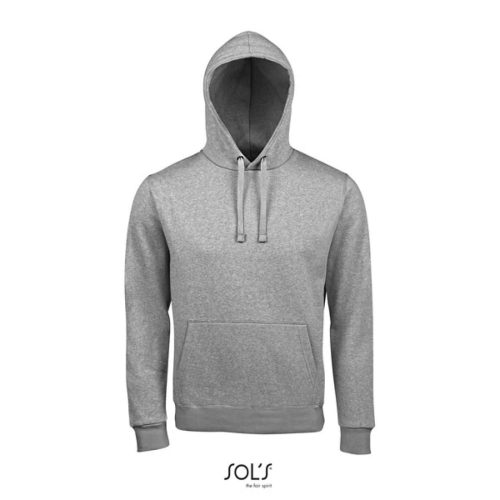 Uniszex kapucnis pulóver, SOL'S SO02991, Grey Melange-L