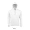 Uniszex kapucnis pulóver, SOL'S SO02991, White-2XL