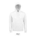 Uniszex kapucnis pulóver, SOL'S SO02991, White-2XL