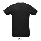 Uniszex rövid ujjú sport póló, SOL'S SO02995, Black-2XL