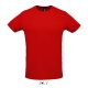 Uniszex rövid ujjú sport póló, SOL'S SO02995, Red-2XL