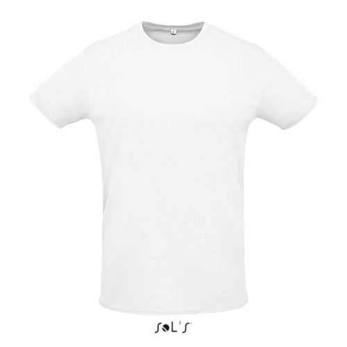 Uniszex rövid ujjú sport póló, SOL'S SO02995, White-2XL