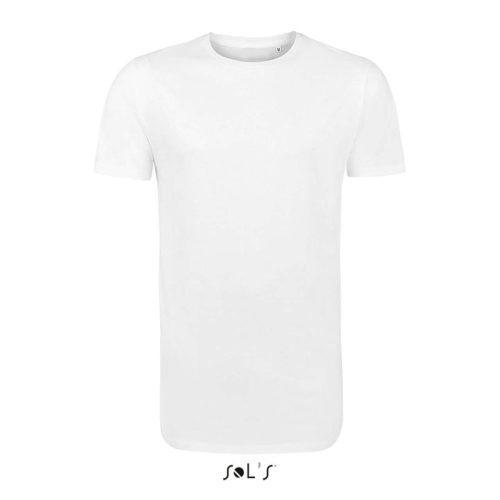 Férfi MAGNUM hosszított szabású rövid ujjú póló, SOL'S SO02999, White-XL