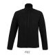 Női RADIAN 3 rétegű cipzáras softshell dzseki, SOL'S SO03107, Black-L