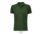 Férfi PLANET organikus rövid ujjú galléros póló, SOL'S SO03566, Bottle Green-2XL