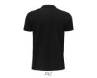 Férfi PLANET organikus rövid ujjú galléros póló, SOL'S SO03566, Black-2XL