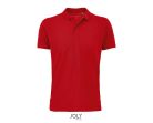 Férfi PLANET organikus rövid ujjú galléros póló, SOL'S SO03566, Red-4XL