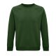 Uniszex  organikus környakas pulóver, SOL'S SO03567, Bottle Green-XS