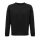 Uniszex  organikus környakas pulóver, SOL'S SO03567, Black-L