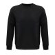 Uniszex  organikus környakas pulóver frottír béléssel, SOL'S SO03574, Black-2XL