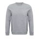 Uniszex  organikus környakas pulóver frottír béléssel, SOL'S SO03574, Grey Melange-2XL