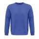 Uniszex  organikus környakas pulóver frottír béléssel, SOL'S SO03574, Royal Blue-2XL