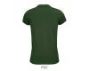 Női PLANET organikus rövid ujjú galléros póló, SOL'S SO03575, Bottle Green-2XL