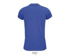 Női PLANET organikus rövid ujjú galléros póló, SOL'S SO03575, Royal Blue-2XL