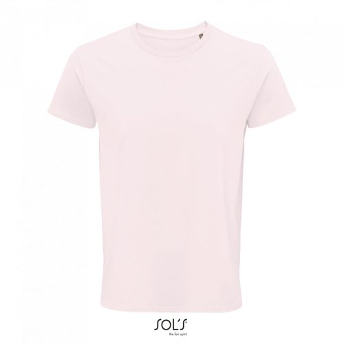 Férfi CRUSADER környakas rövid ujjú póló organikus pamutból, SOL'S SO03582, Pale Pink-2XL