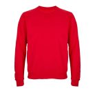 Uniszex környakas pulóver, SOL'S SO03814, Bright Red-2XL