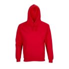 Uniszex  kapucnis pulóver, SOL'S SO03815, Bright Red-2XL