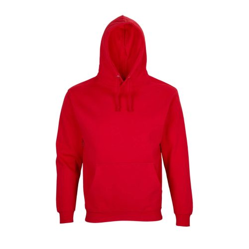 Uniszex  kapucnis pulóver, SOL'S SO03815, Bright Red-L