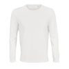 Uniszex PIONEER kereknyakú hosszú ujjú póló, SOL'S SO03982, White-2XL